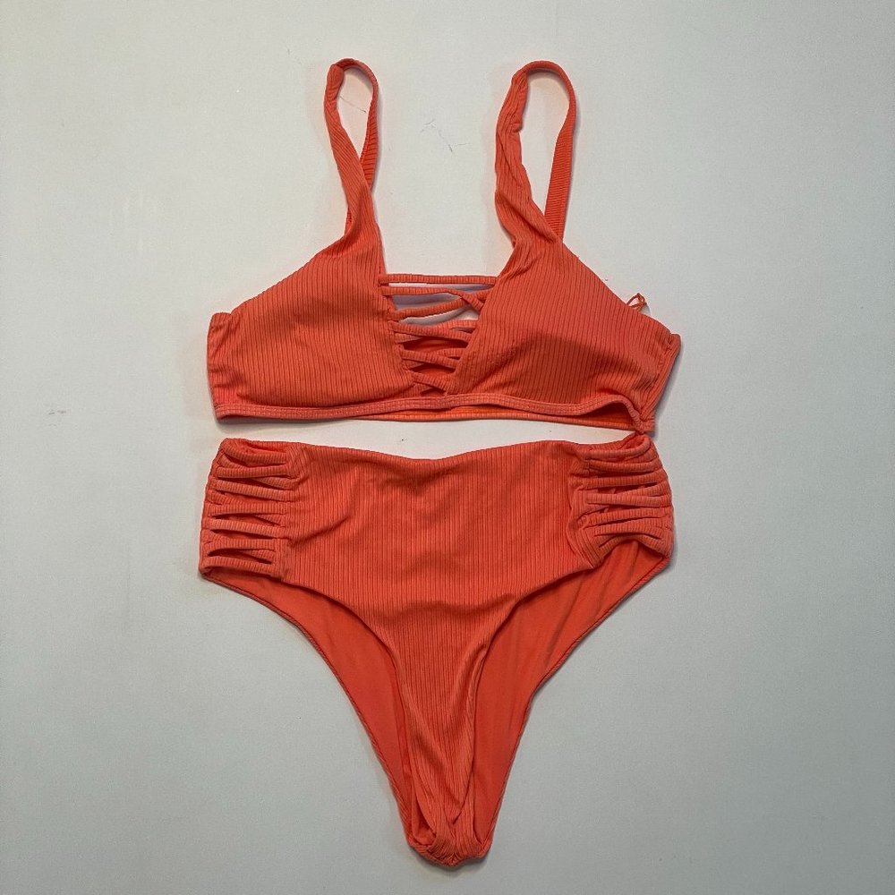 Coral Pink Bathing Suit